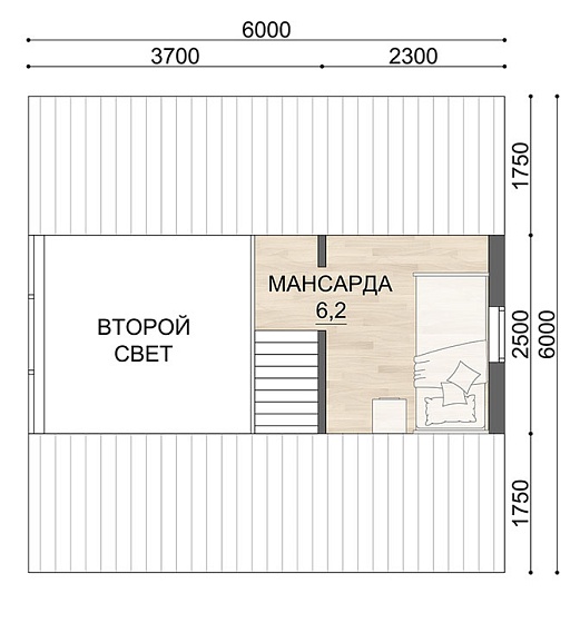 Проект каркасного дома АФ-44